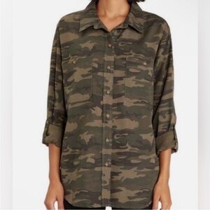 Sanctuary Tencel Camo Boyfriend Top XL